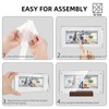 Dollar Bill Frame Display Holder with Black Walnut Base Clear