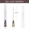 100 Pack 22 Gauge 1.5 Inch Lab Accessories, Individually Packaged.