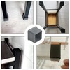 16Pcs 1"x1" Square Rubber Furniture Leg Caps Chair Cover Foot
