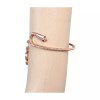 Unbranded Women Rose Gold Metal Upper Arm Cuff Bracelet Cobra