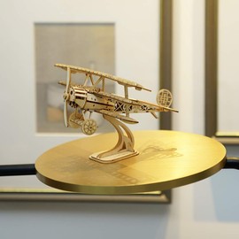 Rolife Woodcraft 3D Wooden DIY DIY DIY DIY Toy Gift for Kids, Teens and Adults, Airplane