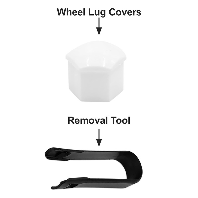 sourcing map 20 x 21 mm Universal Wheel Bolt Caps