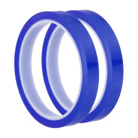 PATIKIL Floral Tapes 1/2" x 36 Yard / 12mm x 36m, 2pcs PET Waterproof Florist Tape Flower Wrap Tape for Bouquet Stem Flowers Arrangements Making Craft Wedding, Blue