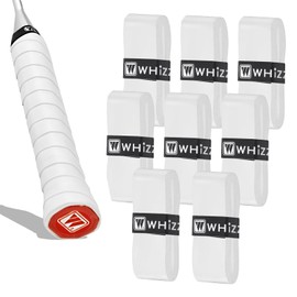 NIhtian 8 Pcs Badminton Tennis Racquet Grip Tape Anti Slip Self Super Absorbent Dry Feel PU Grip for Tennis, Pickleball,Padel Rackets