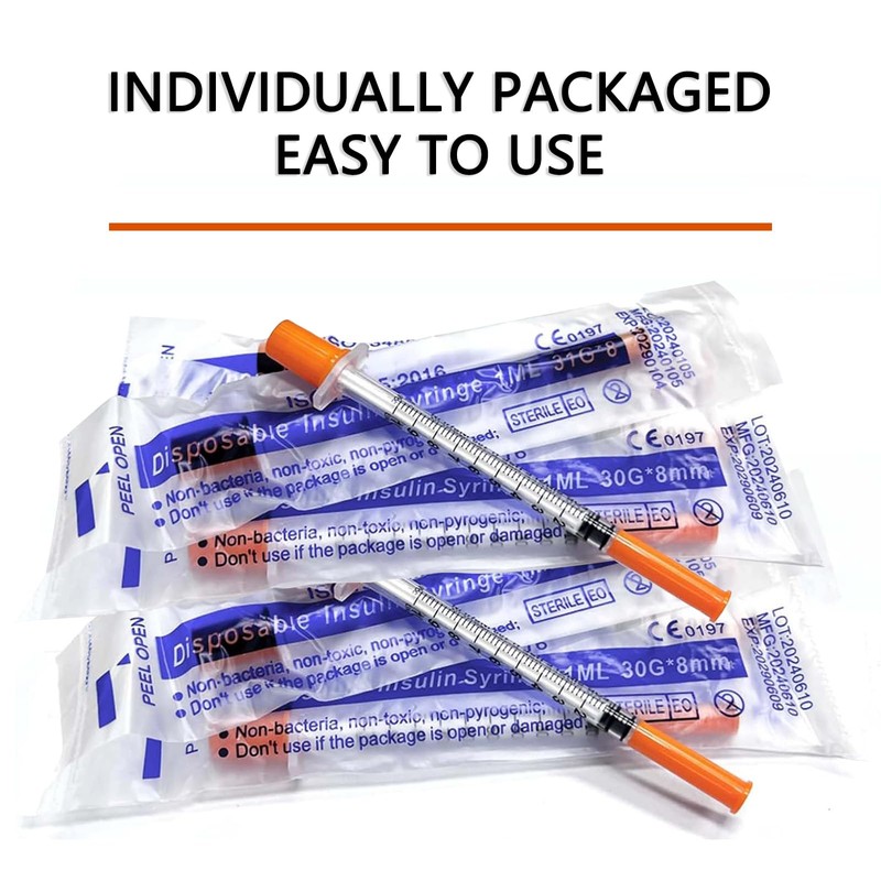 24 Pieces,1ml Dispensing Tool with Cap and Accessories Package, 0.3/30G