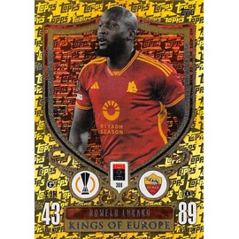Match Attax Extra 2023 2024 Romelu Lukaku Kings of Europe Trading Card