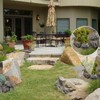 Quixotical Stone with secret compartment, key hiding place for outdoors,
