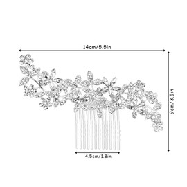 Bride Hair Comb Side Hair Comb Bridal Hair Comb Rhinestone Wedding Bridesmaid Wife Girl Mother Gift