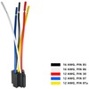 irhapsody 80/60Amp 12V 5-pin Relay Kit, SPDT 12-Volt Automotive Relay