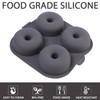 Butabeishy Silikon Donut-Backform Set, 3 Stück, 4 Mulden pro Form