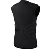 Dialudon Men Football Padded Compression Shirt 5-Pads Chest Rib Protector