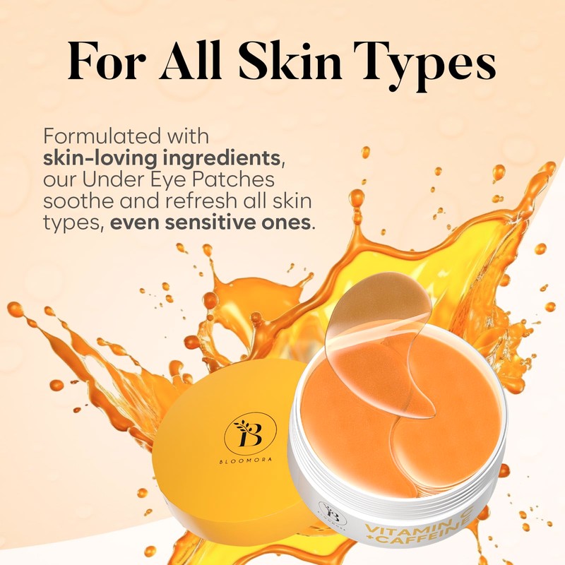 Vitamin C & Caffeine Under Eye Gel Patches, Under Eye