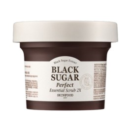 Skinfood Black Sugar Perfect Essential Scrub 2X 210g Clear skin Improve skin texture Improve blood circulation / 스킨푸드 블랙 슈가 퍼펙트 에센셜 스크럽 2X 210g 맑은피부 피부결개선 혈행개선