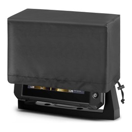 Fish Finder Cover Fit for Lowrance, Humminbird 9-10 inches Fishfinder, Waterproof Depth Cover Protection for Lowrance Hook Reveal to Protect Screen, Silver-Coated 210D Oxford Fabric, 1Pack