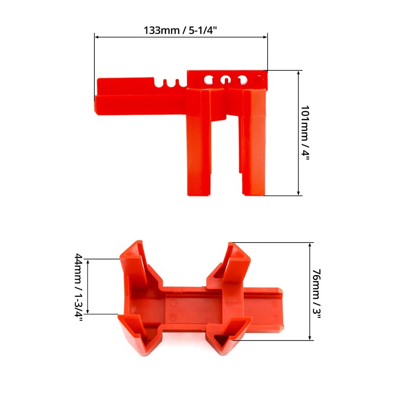 QWORK Small Ball Valve Lockout, 10 Pack Adjustable Ball Valve