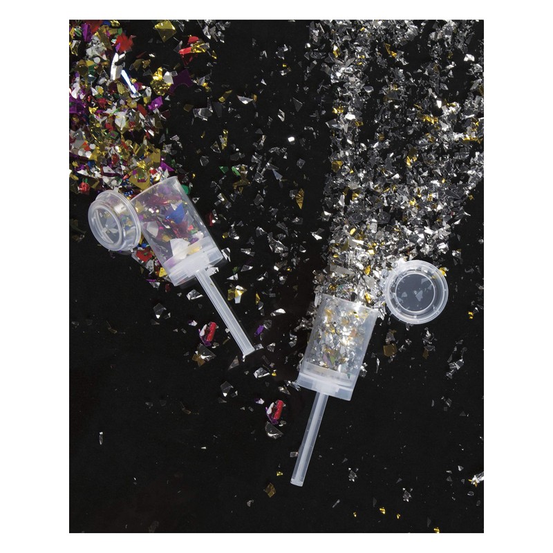 Silver & Gold Foil Confetti Popper