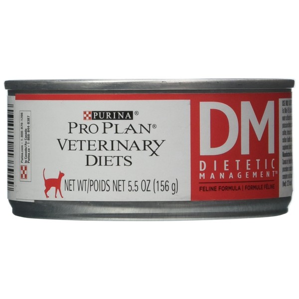 Purina Veterinary Diets DM Dietetic Management For Cats 24/5.5oz cans