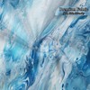 Sillsloso Blue Marble Shower Curtain for Bathroom Modern Ombre Abstract