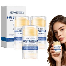 3PCS Crema para Pies,Crema Hidratante con Urea 60 para Pies,Exfoliante para Pies para Pies Resecos y Agrietados,Reparar e hidratar la piel seca y agri
