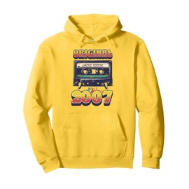 18th Birthday Retro Vintage 2007 Men Women Pullover Hoodie