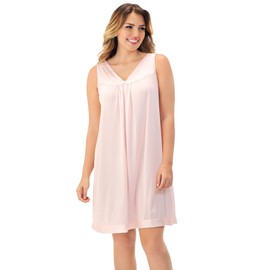 Exquisite Form womens Coloratura Sleeveless Short Nightgown, Pink Champagne, Medium US