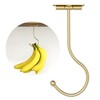 Josmimic Gold Banana Hook Foldable - Under Counter Banana Hanger,