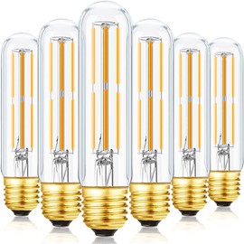Leools 12V-24V LED Light Bulb 12V AC/DC Low Voltage Edison Bulb (Not for 120V), Soft White 3000k Light Color, 6W Equivalent 60W Lamp, E26 Base, 24V 36V 48V, 6 Pack