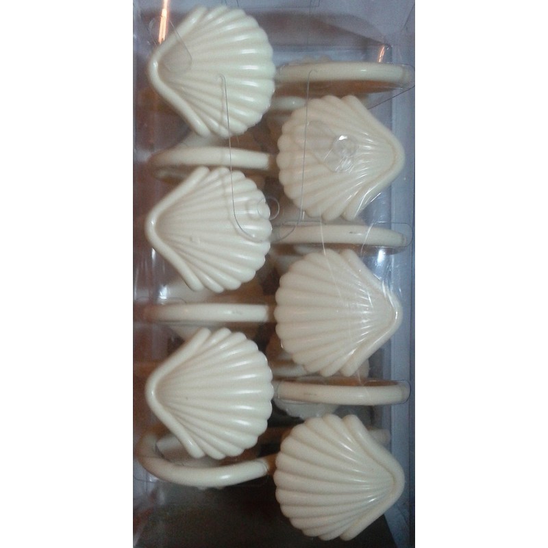 Better Home 12 Sea Shell Deluxe Shower Hooks S Shaped
