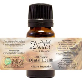 Herbal Dentist™ Tooth & Gum Oil (Extra Strength) • 100% Pure & Natural • Complete Oral Health Care (1 Pack)