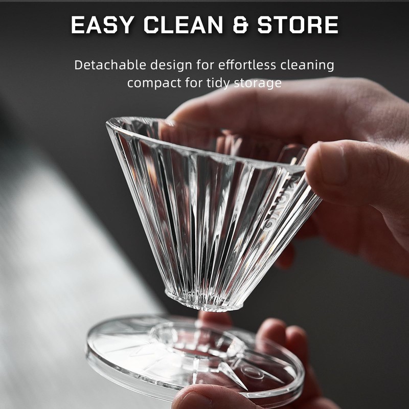 MAVO Pour Over Coffee Dripper, Detachable Hand Drip Brewer, Pour