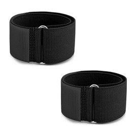 SaveSooo Arm Belt Band, Stretchable, Secure, Magic Band, Wide Bundle, Easy to Put On and Take Off, 2.0 x 19.7 inches (5 x 50 cm), Black, 2 Pieces
