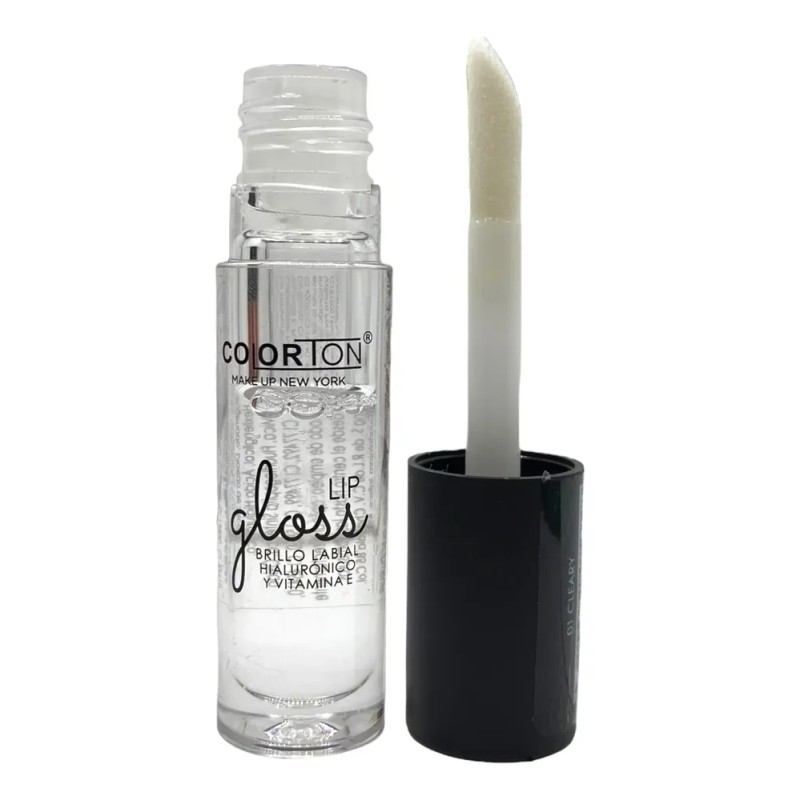 Labial Lip Gloss Con Acido Hialuronico Colorton Tono Cleary