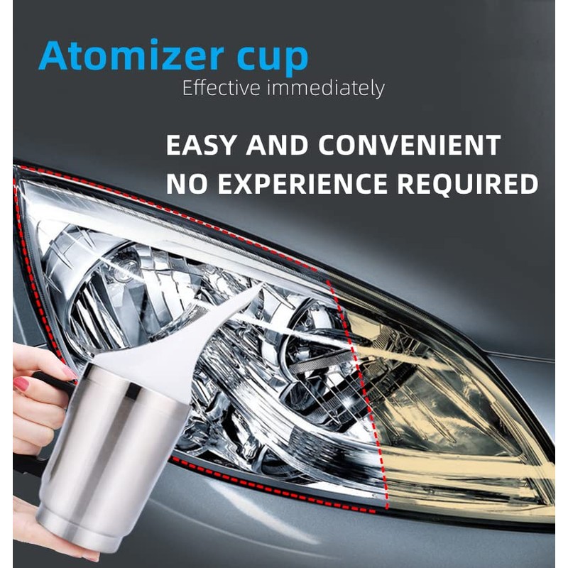 Headlight Restoration Kit, Car Headlight Glass Scratch Renovation Tool, Automobile