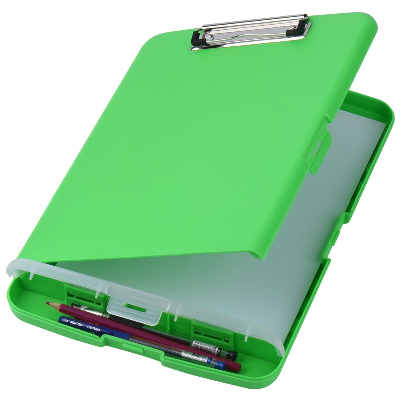 ZCZN A4 Clipboard with Storage, Plastic Clipboard Folder with Separate