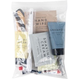 Camping Backpack Hygiene Kit Essentials, Individually Wrapped Personal Hygiene Kits for Homeless Men, Women 20 Piece Set (20 Piece Kit)