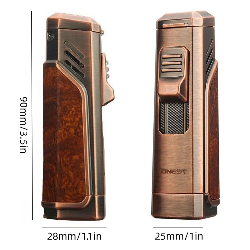 OLDENDO Torch Lighter Triple Jet Flame Cigar Lighter with Gas