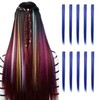 Drayas 10Pcs/set Multi-Colors Party Highlights Clip In Synthetic Hair Extensions,