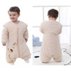 Chilsuessy Baby Winter Sleeping Bag with Feet and Removable Long