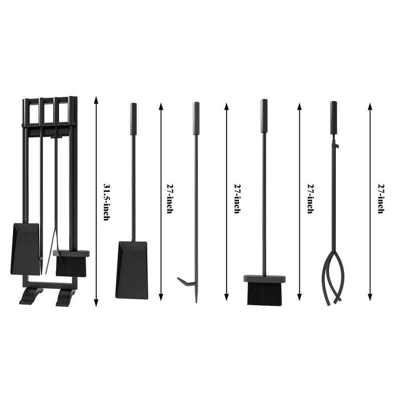 Fire Beauty Fireplace Tools Set 5 Pieces Fireside Accessories Fire