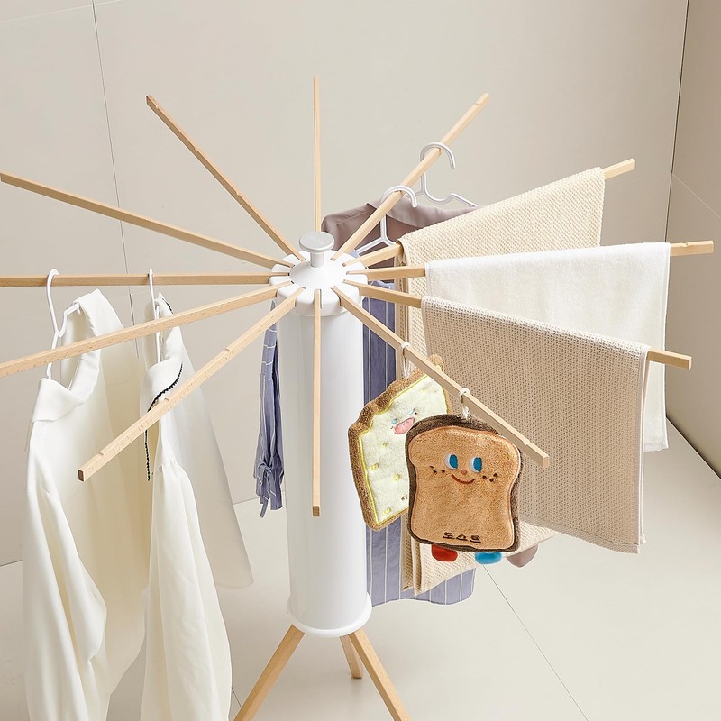 JOOM Tripod Clothes Drying Rack, Garment Rack Portable and Foldable