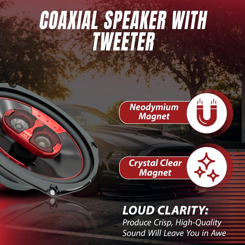 MB Quart XK2-169 6x9-Inch 300 Watt 2-Way Coaxial Speaker System