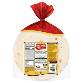 Mission Super Soft Flour Tortillas, Fajita Size, 20 Count