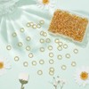 PH PandaHall 360pcs Brass Jump Rings, Close but Unsoldered, Golden,