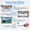 40 Inch Retractable Projector Screen for Car with Adjustable Loops
