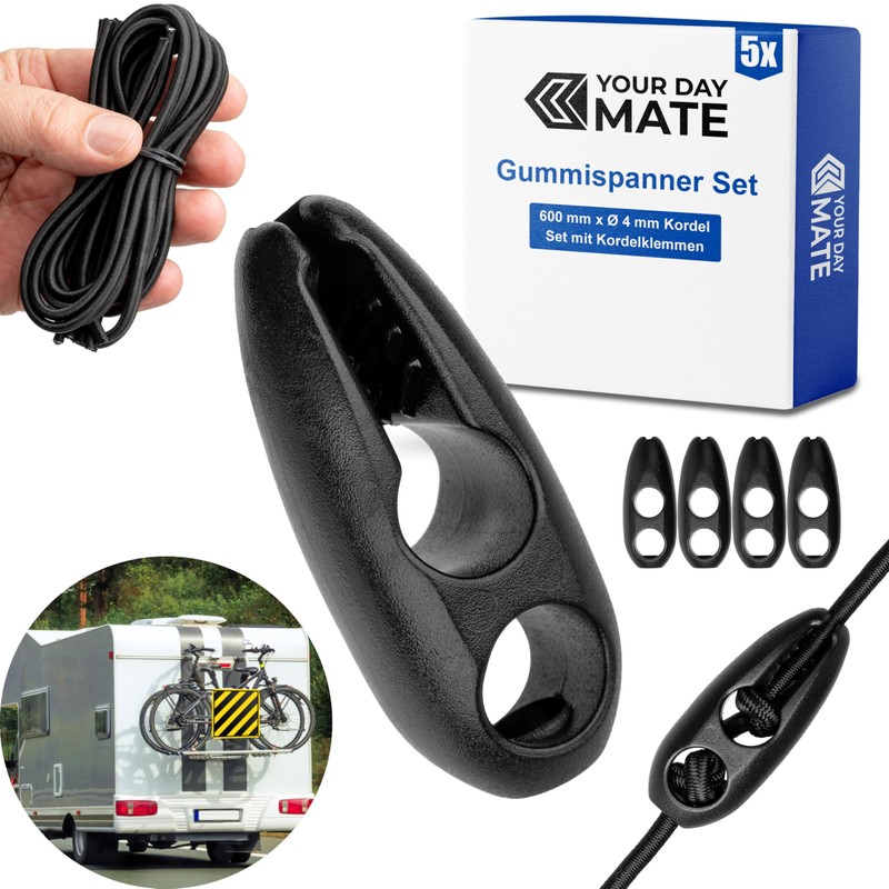 Elastic Rubber Tensioner Set, 5 Pack, 600 x Diameter 4