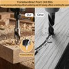 10PCS Brad Point Drill Bit Set for Woodworking, HSS 1/4"