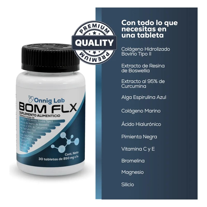 3pack,bom Flx Articulaciones | Colágeno Tipo Ii + Boswellia