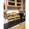 HOMEKOKO Double Layer Large Bread Box for Kitchen Counter, Wooden