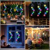 Starfish Solar Wind Chimes for Outside with Color Changing LED