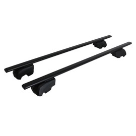 OMAC Roof Racks Luggage Carrier Cross Bars Iron for Volvo V60 2020-2023 Black 2 Pcs Anti-Theft for Travel Kayak Canoe Surf Ski Snowboard Camping